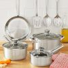 Stainless Steel 10-Piece Cookware Set - 10