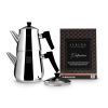 Serenk Definition Stainless Steel Tea Pot Set Black - metallic