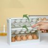 Refrigerator Egg Storage Box; Side Door Multi-layer Egg Tray For Refrigerator; Anti-fall Egg Tray; Kitchen Egg Rack - White