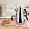 Serenk Definition Stainless Steel Tea Pot Set Black - metallic