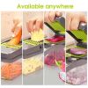 Multifunction Vegetable Fruit Slicer Chopper Food Container - One Size