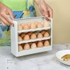 Refrigerator Egg Storage Box; Side Door Multi-layer Egg Tray For Refrigerator; Anti-fall Egg Tray; Kitchen Egg Rack - White