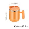 1pc; 304 Stainless Steel Insulation Cup; Large Capacity Water Cup - Orange