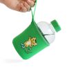 Milk&Moo Skater Cheetah Kids Glass Water Bottles 20 oz, 600 ml - Green