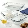 Glass Baking Dish Set, 7 Piece Glass Bakeware Set - Clear