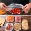 100pcs Disposable Cling Film Sleeve; No Odor Household Food Grade Fresh-keeping Bowl Cover; PE Cling Film Shower Cap - 100pcs