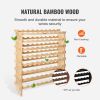 VEVOR 72 Bottle Stackable Modular Wine Rack Bamboo Wood Display Shelf 8-Tier - Default