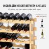 VEVOR 72 Bottle Stackable Modular Wine Rack Bamboo Wood Display Shelf 8-Tier - Default