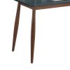 Roskilde Mid-Century Modern Wood Writing Desk with Hutch, Grey - as Pic