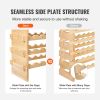 VEVOR 72 Bottle Stackable Modular Wine Rack Bamboo Wood Display Shelf 8-Tier - Default