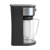 Iced Coffee and Iced Tea Maker with Infusion Tube, 2.75 Qt. Capacity, in Black - Black