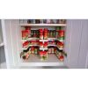 The Spicy Shelf Deluxe, 1 Set of 2 Shelves Spice Rack Organizer, Plastic, White - white