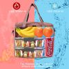 1pc Insulated Lunch Bag For Men/Women; Reusable Large Lunch Cooler Box Tote Shoulder Strap For Work Office Picnic Beach Travel Food - Grey