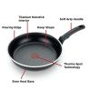 Cook & Strain Nonstick 2 Piece Fry Pan Cookware Set, 9.5 and 11 inch, Black, Dishwasher Safe - Black