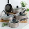 9-Piece Non-Stick Cookware Set - Champagne