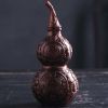 500ml Red Bronze Gourd Ceramic Wine Bottle Chinese Style Wine Jar Wine Jug Antique Empty Wine Vase Flask Flagon - Default