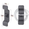 10pcs ABS Square Cord Winders; Flexible Cord Holders; Kitchen Cord Organizers - Grey - 10pcs