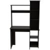 DEPOT E-SHOP Aramis Desk, Five Shelves, Two Superior Shelves, Black - as Pic