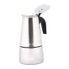 Any Morning Stove top Espresso Maker Stainless Steel Percolator Coffee Pot 200 ml - ÇELİK