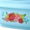 20 Piece Plastic Food Storage Container Variety Set, Sweet Rose - Sweet Rose