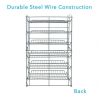 6-Tier Gravity Fed Canrack Kitchen Cabinet Organizer, 15.6" L x 11.75" W x 23.25" H, Silve - Silve