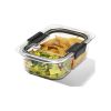 10 Piece 2 Compartment Meal Prep Food Storage Containers, 2.85 Cup - Clear