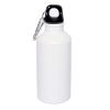 Biggdesign Cats Aluminum Flask with Carabiner 400 ml - White