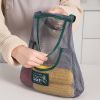 1pc/2pcs; Large Capacity Double Layer Hanging Mesh Storage Bag; Reusable Bags; Fruit And Vegetable Bags - 1pc