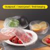 100pcs Disposable Cling Film Sleeve; No Odor Household Food Grade Fresh-keeping Bowl Cover; PE Cling Film Shower Cap - 100pcs