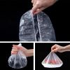 100pcs Disposable Cling Film Sleeve; No Odor Household Food Grade Fresh-keeping Bowl Cover; PE Cling Film Shower Cap - 100pcs