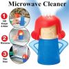 1pc Oven Steam Cleaner Microwave Cleaner Easily Cleans Microwave Oven Steam Cleaner Appliances For The Kitchen Refrigerator Cleaning - Purple