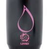 Biggdesign Moods Up Love Water Bottle 600 ml Black - Pink