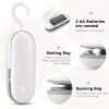 Portable Sealing Tool Heat Mini Handheld Plastic Bag Impulse Sealer - White