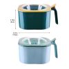 1pc 4 Grids Seasoning Box; Square Spice Pot; Kitchen Seasoning Holder With Lid - Blue