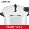 6-Quart Aluminum Stovetop Pressure Cooker, 15 PSI - silver