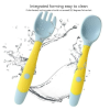 (2pcs) Baby Fork And Spoon Set, Bendable Twist Fork And Spoon, Training Eating Fork And Spoon 5.51*1.18"/14*3cm - IFREE