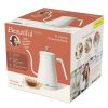 1-Liter Electric Gooseneck Kettle 1200 W, White Icing  - white